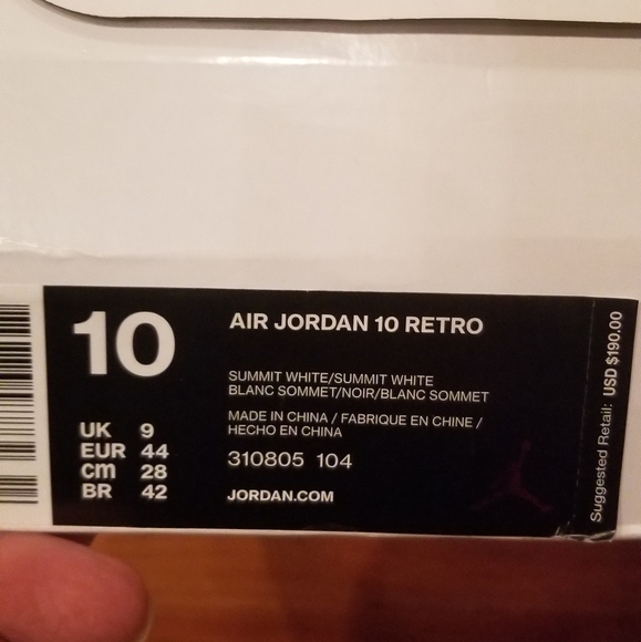 AIR JORDAN 10 RETRO - Picture 3 of 7
